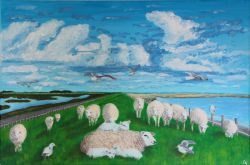 Painting: Op de dijk